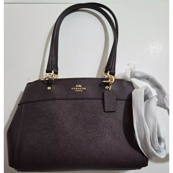 Coach Crossgrain Brooke Carryall Leather Satchel Handbag Oxblood F25397 NWT $395 - Picture 1 of 6